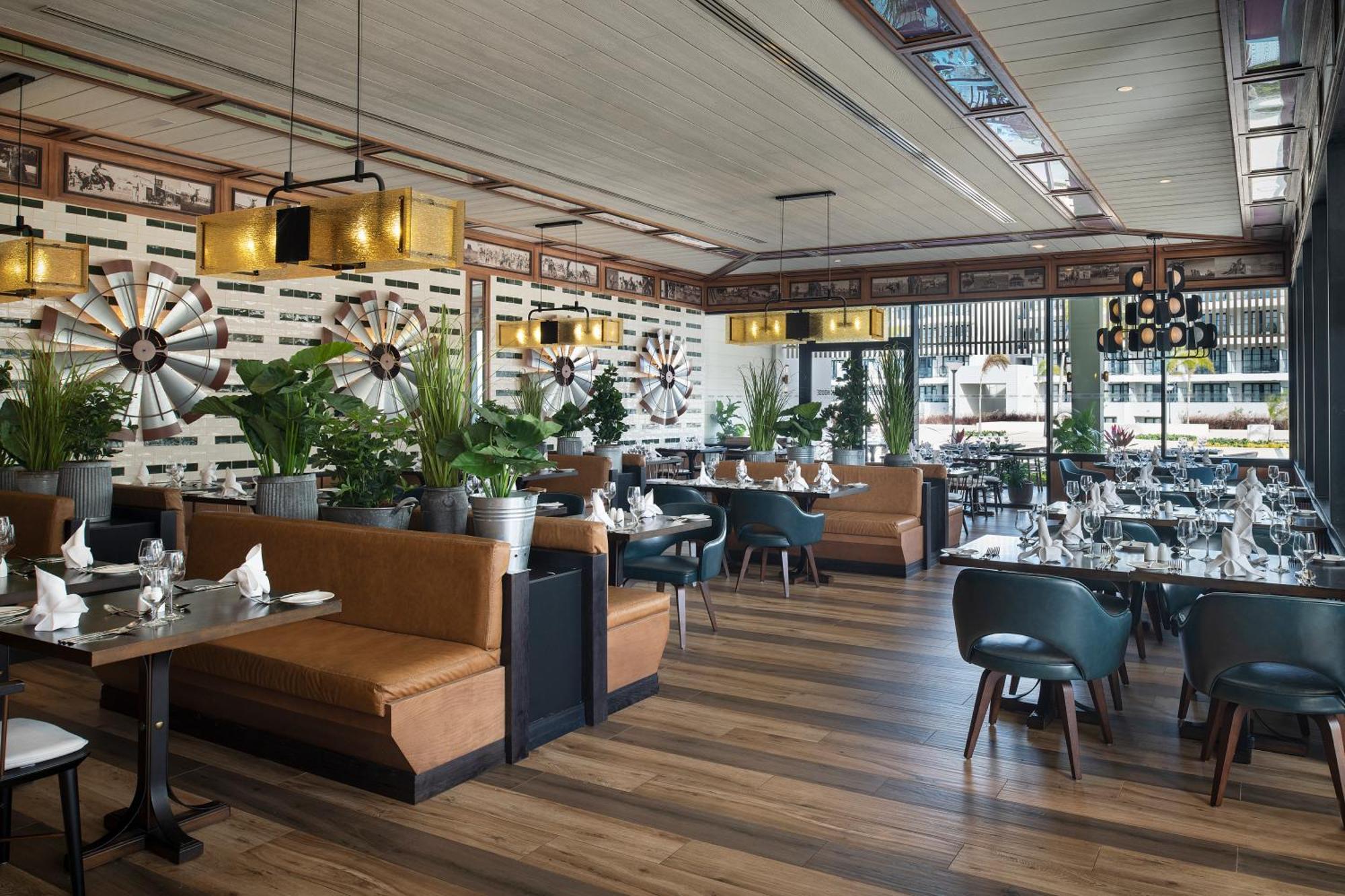 Ocean Eden Bay (Adults Only) Hotel Spring Rises Luaran gambar Interior of the restaurant