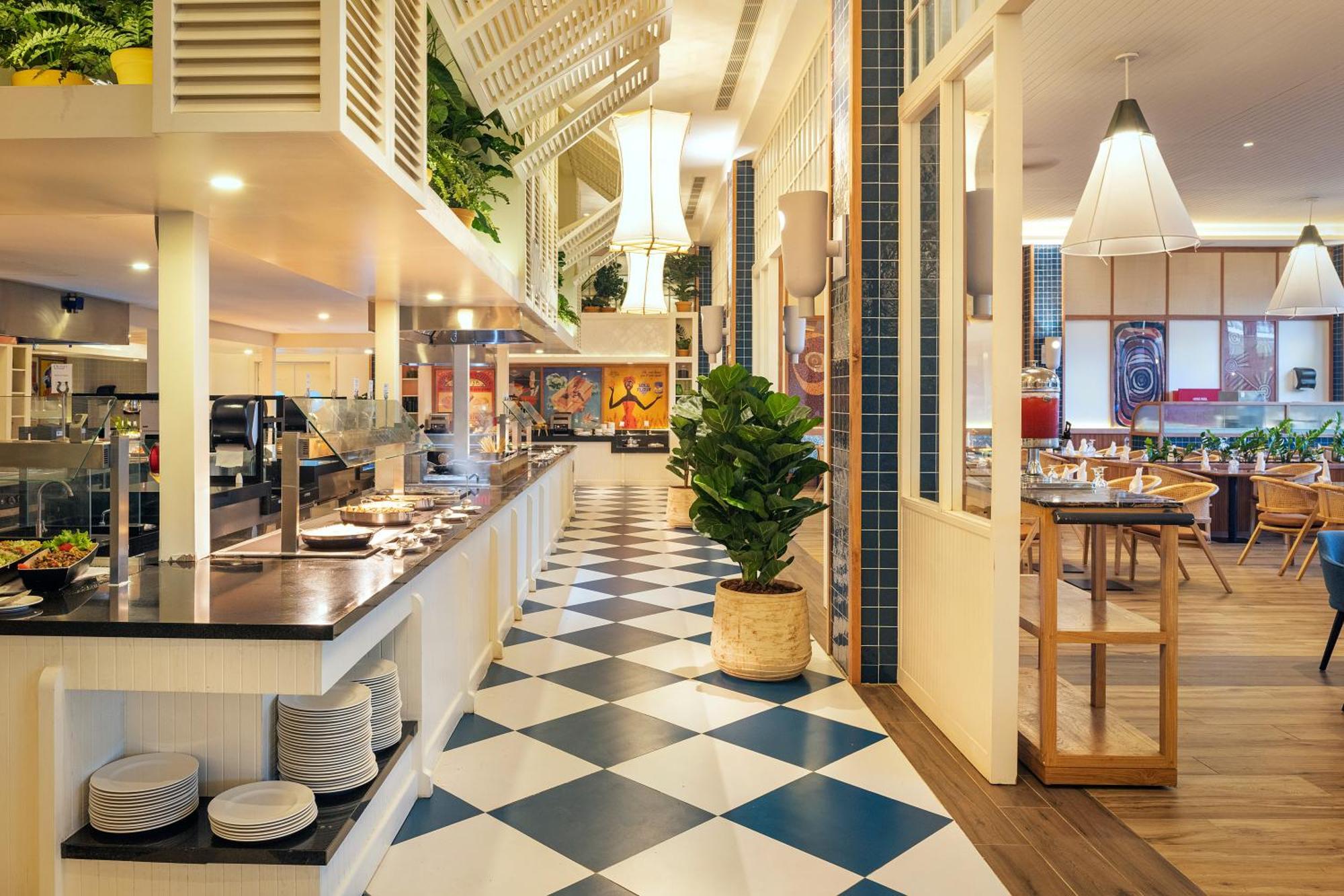 Ocean Eden Bay (Adults Only) Hotel Spring Rises Luaran gambar The restaurant